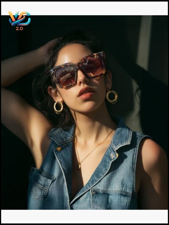 Retro Square Sunglasses Gradient Lens UV400 Protection Classic Design Unisex main image 5